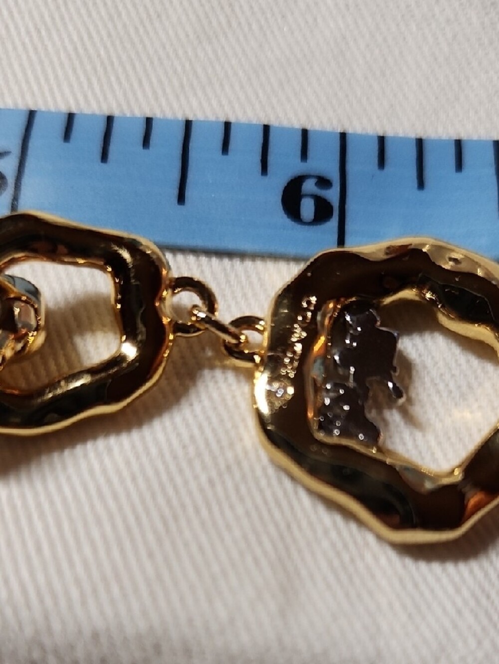 Coach Gold-Tone Chunky Link Bracelet with Dangle Charm - Picture 10 of 11